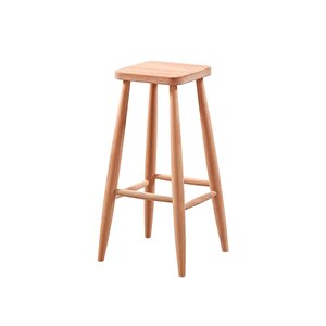 Ahşap Kırlangıç Bar Taburesi 70 Cm Ham