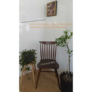 Kırlangıç Yıldız Sandalye Ham Ahşap 1 Adet