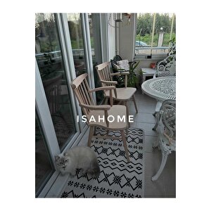 Kırlangıç Kollu Yıldız Sandalye Ham Ahşap Model 4 Adet
