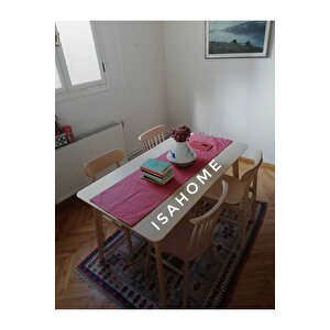 Kırlangıç Yıldız Sandalye Ham Ahşap 4 Adet