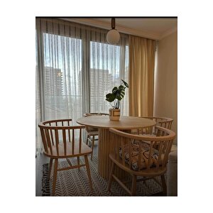 Clk Ahşap Sandalye Omurga Cilasız Ahşap Sandalye
