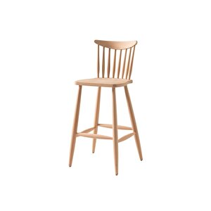Ahşap 5675 Masif Ham Yıldız Bar Sandalye