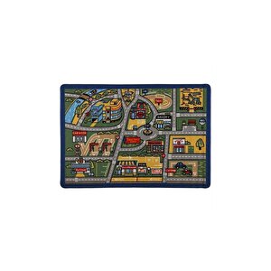 Trafik Anaokulu Çocuk Odası Halısı 100x150 Cm