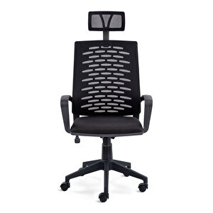 Fileli Yönetici Makam Koltuğu-siyah Başlıklı Büro Ofis Müdür Koltuğu