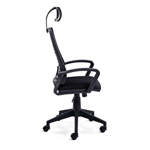 Fileli Yönetici Makam Koltuğu-siyah Başlıklı Büro Ofis Müdür Koltuğu