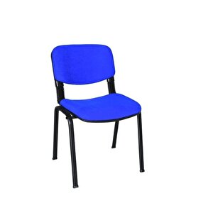 I Office Furniture & Desing Mavi Ofis Büro Bekleme Misafir Form Koltuğu Sandalyesi 4lı 012