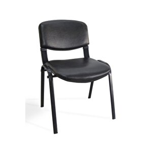 I Office Furniture & Desing Siyah Ofis Büro Bekleme Misafir Form Koltuğu Sandalyesi 6li 008