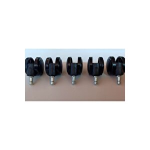 5 Adet Siyah Doblo Tekerlek Ofis Koltuğu Yedek Parçası