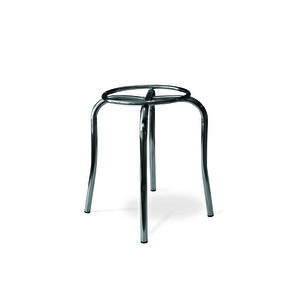 1 Adet Siyah Tabure Ahtapot Metal Çemberli Demir Tabure