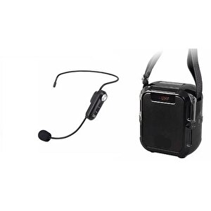 Luxury, 30w Kablosuz 1 Adet  Kafa Mikrofonlu Rehber Anfisi, Taşınabilir Sunum Anfisi,mikrofonlu Bluetooth Hoparlör