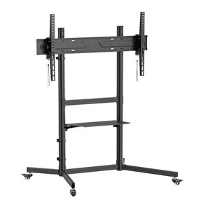 70kg Taşıma Kapasite 55'' 100'' Arası Tekerlekli Taşınabiilir Televizyon Askı Aparatı, Televizyon Sunum Aparatı