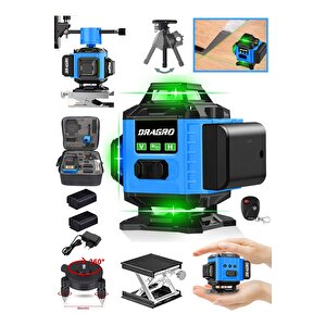 Alman 128 Vf 12 Köşe Otomatik Hizalama Lazer Metre 360 Derece Yatay Dikey Çapraz Kumandalı Çantalı