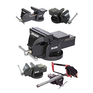 Alman Profesyonel 200 Mm Dövme Çelik Sabit Tezgah Masa Mengenesi 200-mm-mengene-200mm