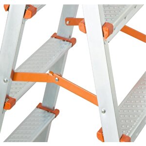 5+5 Basamaklı Çift Çıkışlı Galvanizli Profil Merdiven | Ev, Bahçe, İş Yeri İçin