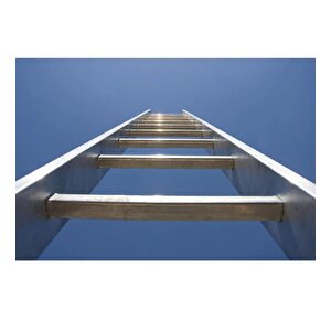 Tek Parça 2,5 Metre Alüminyum Merdiven - Endüstriyel Tip Merdiven