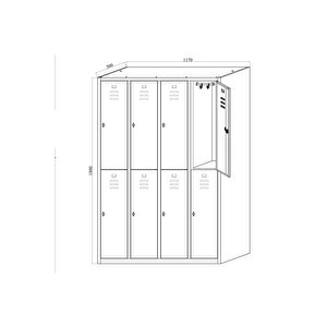 Çelik Dosya Dolabı Metal Dolap Ofis Dolapları Arşiv , Garaj , Bahçe , Kiler , Balkon
