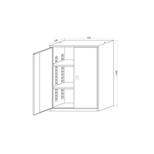 Çelik Dosya Dolabı Metal Dolap Ofis Dolapları Arşiv , Garaj , Bahçe , Kiler , Balkon