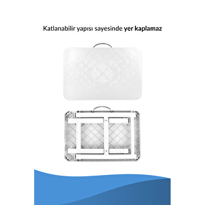 Katlanabilir Bardak Bölmeli Masa Piknik Masası Plastik Masa Taşınabilir Masa-1. Sınıf Kalite