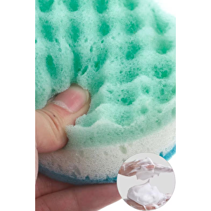2 Adet Banyo Vücut Duş Masaj Süngeri Spa Süngeri Banyo Terapi Süngeri- Paketli
