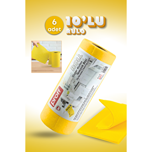 1 Adet 10'lu Rulo %100 Mikrofiber Kopar Kullan Çok Amaçlı Temizlik Bezi - Ekonomik Ve Pratik Hijyen