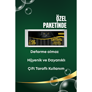 10 Adet Oluklu Siyah Simli Bulaşık Süngeri – Özel Dokulu Dayanıklı Pinterest Temizlik Süngeri Seti
