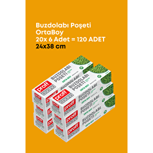 6 Adet 20 Li Buzdolabı Poşeti Orta Boy –dayanıklı Gıda Saklama Torbası-dondurucu Ve Buzluk