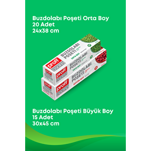 6 Lı Eko Paket- Pişirme Kağıtları, Alüminyum Folyo, Streç Film, Orta Ve Büyük Boy Buzdolabı Poşeti