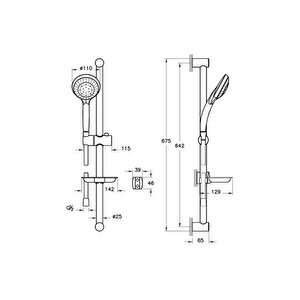 Duş Takımı, Cozy 5f, Sürgülü, A45682