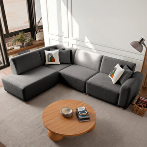 Eymense Sloft Köşe Koltuk Takımı Antrasit Sol Köşe