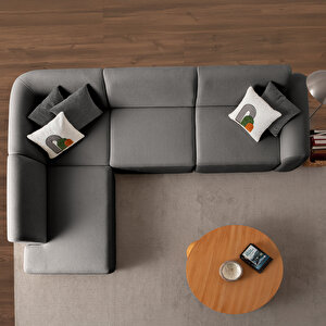 Eymense Sloft Köşe Koltuk Takımı Antrasit Sol Köşe