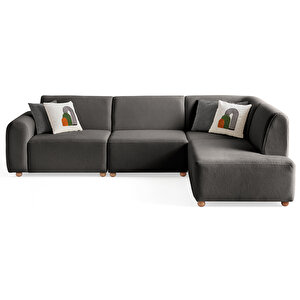 Eymense Sloft Köşe Koltuk Takımı Antrasit Sağ Köşe