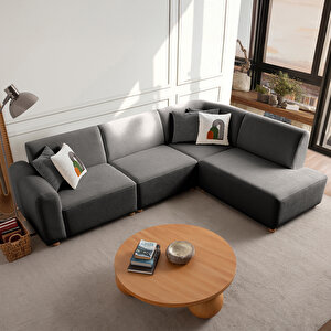 Eymense Sloft Köşe Koltuk Takımı Antrasit Sağ Köşe