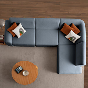 Eymense Sloft Köşe Koltuk Takımı Mavi Sağ Köşe