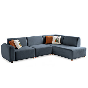 Eymense Sloft Köşe Koltuk Takımı Mavi Sağ Köşe