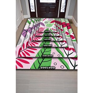 Homshtag Etnik Desenli Yaz Halısı,çiçekli Halı, Renkli Balkon,yıkanabilir Dış Mekan Halısı