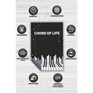 Homshtag Hayatın Akordu Siyah Müzik Sever Halısı Art Müzik Halısı Piyanist Halısı Müzisyene Hediye