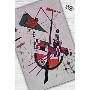 Hassas Gerilim, Kandinsky Sanat Halısı,geometrik Oturma Odas,dokuma Tabanlı Salon Halısı 200x300 cm