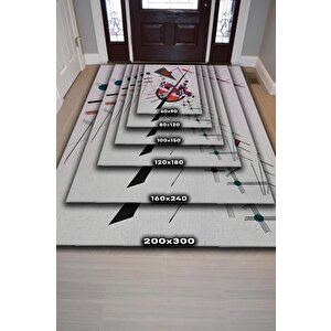 Homshtag Hassas Gerilim, Kandinsky Sanat Halısı,geometrik Oturma Odas,dokuma Tabanlı Salon Halısı