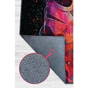 Trooper Film Halısı Star Wars Temalı Film Halısı Siyah Kırmızı Renkli Star Wars Filmi Halı 200x300 cm