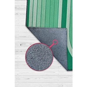 Soyut Yeşil Oturma Odası Halısı Mid-century Yıkanabilir Dekoratif Halı Yeşil Modern Halı 200x300 cm