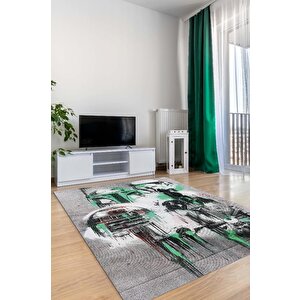 Yıldız Karakterler Film Halısı Star Wars Temalı Film Halısı Gri Renkli Star Wars Filmi Halı 120x180 cm