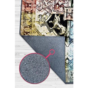 Homshtag Hogwarts Binaları Harry Potter Desenli Halı Çok Renkli Halı Harry Potter Film Sever Halısı