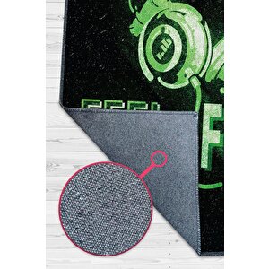 Gücü Hisset Film Halısı Star Wars Temalı Film Halı Siyah Yeşil Renk Star Wars Filmi Halısı 160x240 cm
