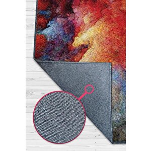 Patlama Çok Renkli Mutfak Halısı Soyut Desenli Salon Halısı Dekoratif Halı Renkli Halı 120x180 cm
