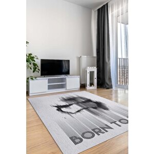 Ölmek İçin Doğmuş Film Halısı Star Wars Temalı Film Halısı Gri Renk Star Wars Filmi Halısı 200x300 cm
