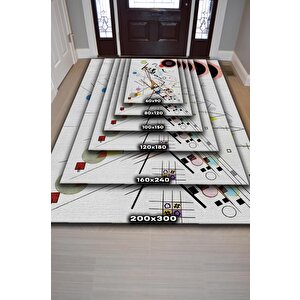 Homshtag Kompozisyon,kandinsky Sanat Halısı,geometrik Oturma Odası Halı,pamuklu Dokuma Tabanlı Halı