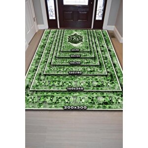 Homshtag Slytherin Harry Potter Desenli Halı Yeşil Renkli Halı Harry Potter Film Sever Halısı