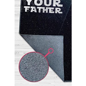 Ben Babanım Film Halısı Star Wars Temalı Film Halısı Siyah Renk Star Wars Filmi Halısı 200x300 cm