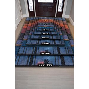 Homshtag Bölümler Film Halısı Star Wars Temalı Film Halısı Çok Renkli Star Wars Filmi Halısı