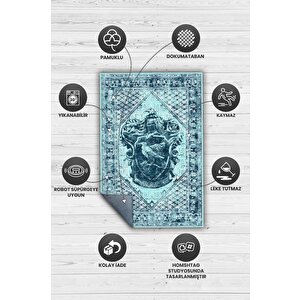 Homshtag Ravenclaw Art Deco Harry Potter Desenli Halı Yıkanabilir Çocuk Odası Halısı Çok Renkli Halı